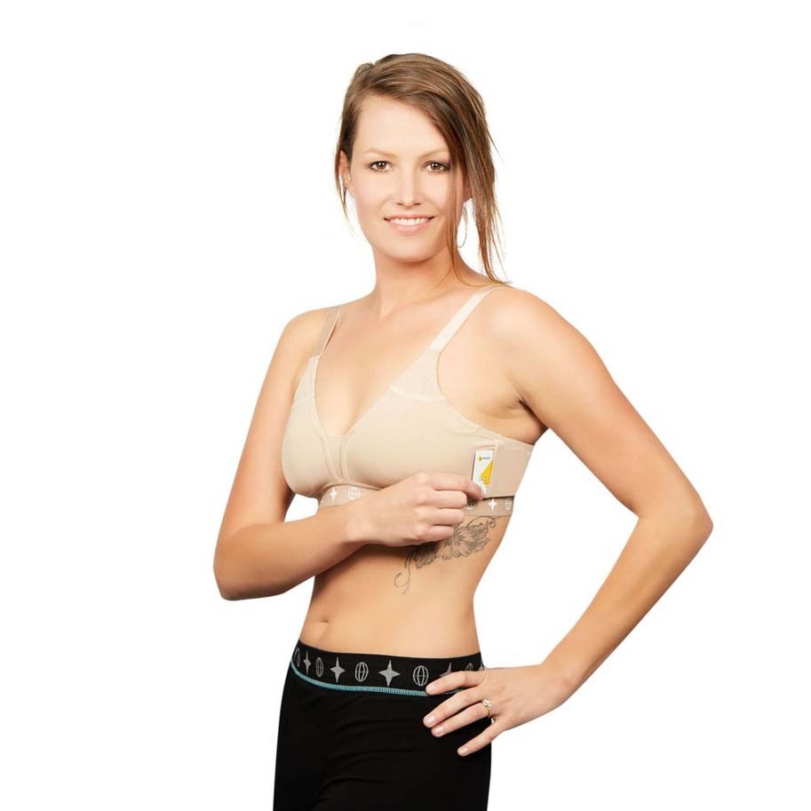 The Travel Bra Ultra-Light Bra w/ Pockets - Black - XS