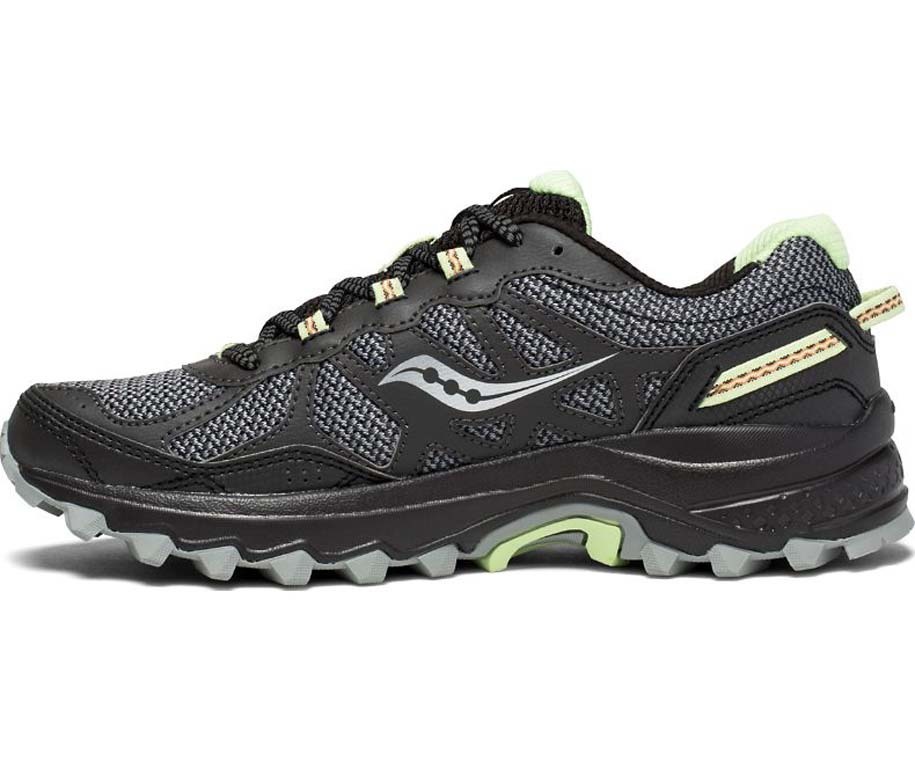 Saucony Excursion TR11 Womens Trail Running Shoes Black/Lime