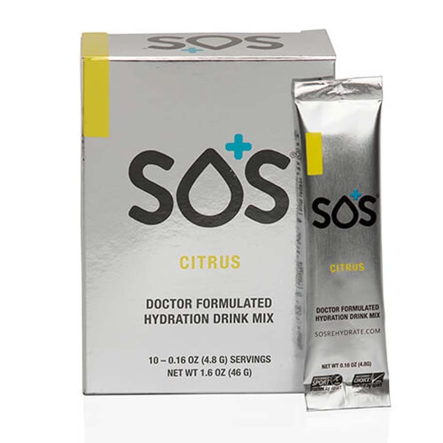 SOS Rehydrate Electrolyte Sports Drink Citrus 10 Pack