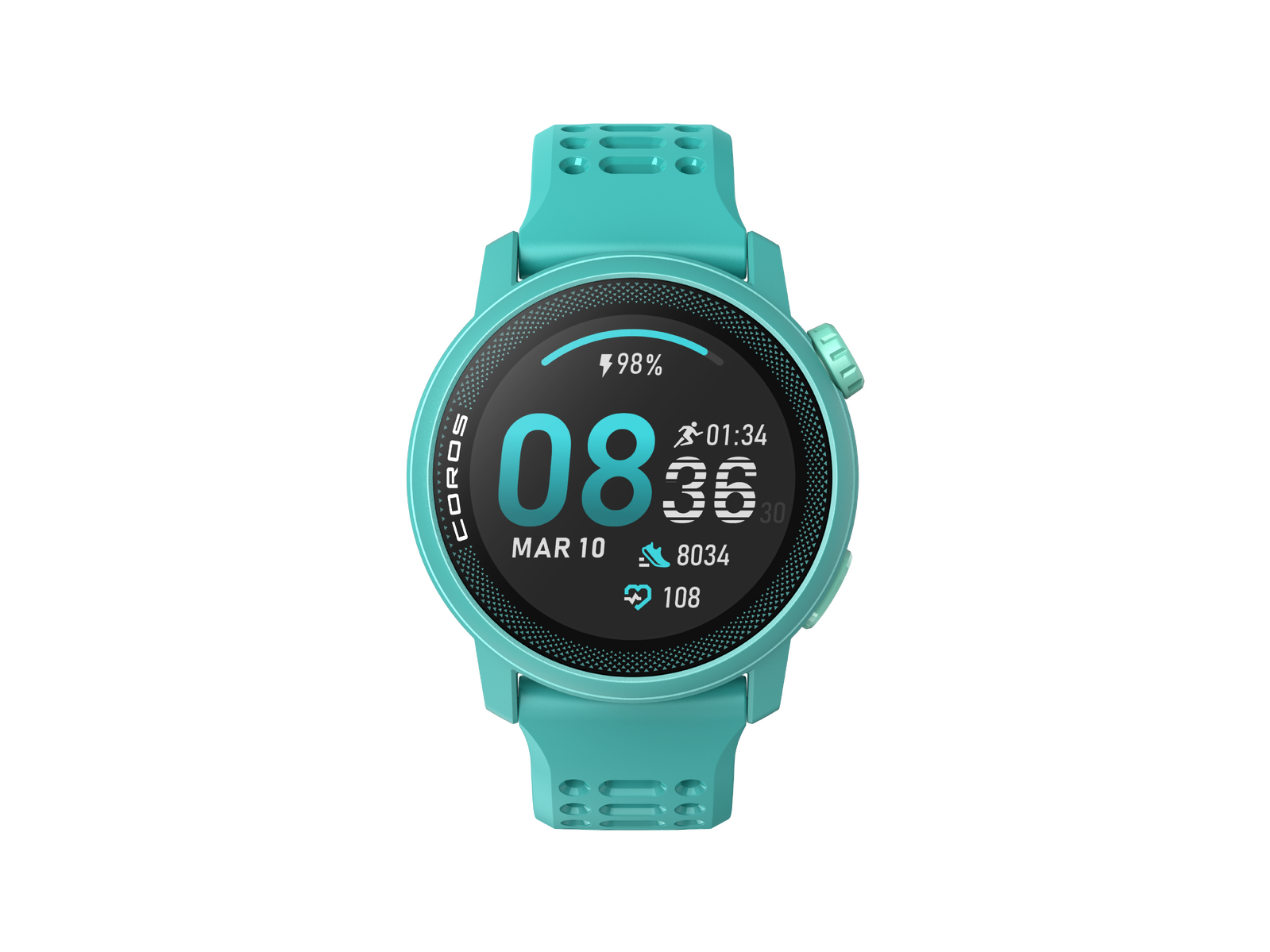 Coros Pace 3 GPS Sport Watch Emerald with Silicone Band