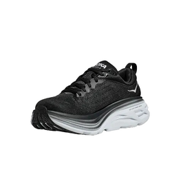 Hoka Bondi 8 Mens Road Running Shoes - Black/White