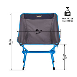 Uquip Infinity Folding Camp Chair - Grey