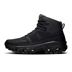 On Running Cloudrock Womens Waterproof Mid Hiking Boots - Black/Black