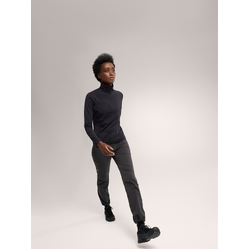 Arcteryx Rho Zip Neck Womens Fleece Top - Black