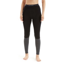 Icebreaker ZoneKnit 260 Womens Leggings - Black/Jet Heather