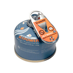 Jetboil Crunchit Fuel Canister Recycling Tool - Silver