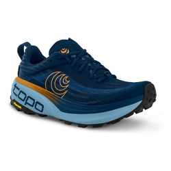 Topo Vista Mens Trail Running Shoes - Navy/Orange