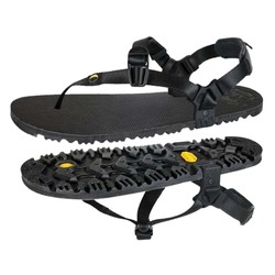 Luna Oso Flaco Winged Edition Unisex Running Sandals - Black