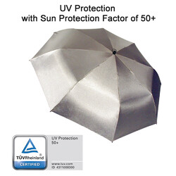 EuroSCHIRM Birdiepal Outdoor Umbrella - Silver 50+ UV Protection