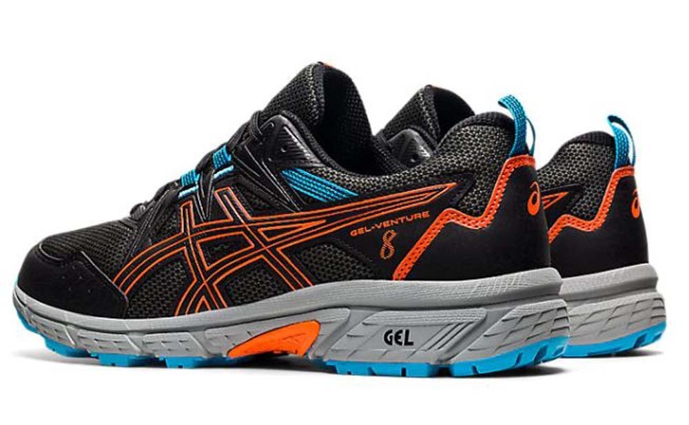 Asics GelVenture 8 Mens Trail Running Shoes Black
