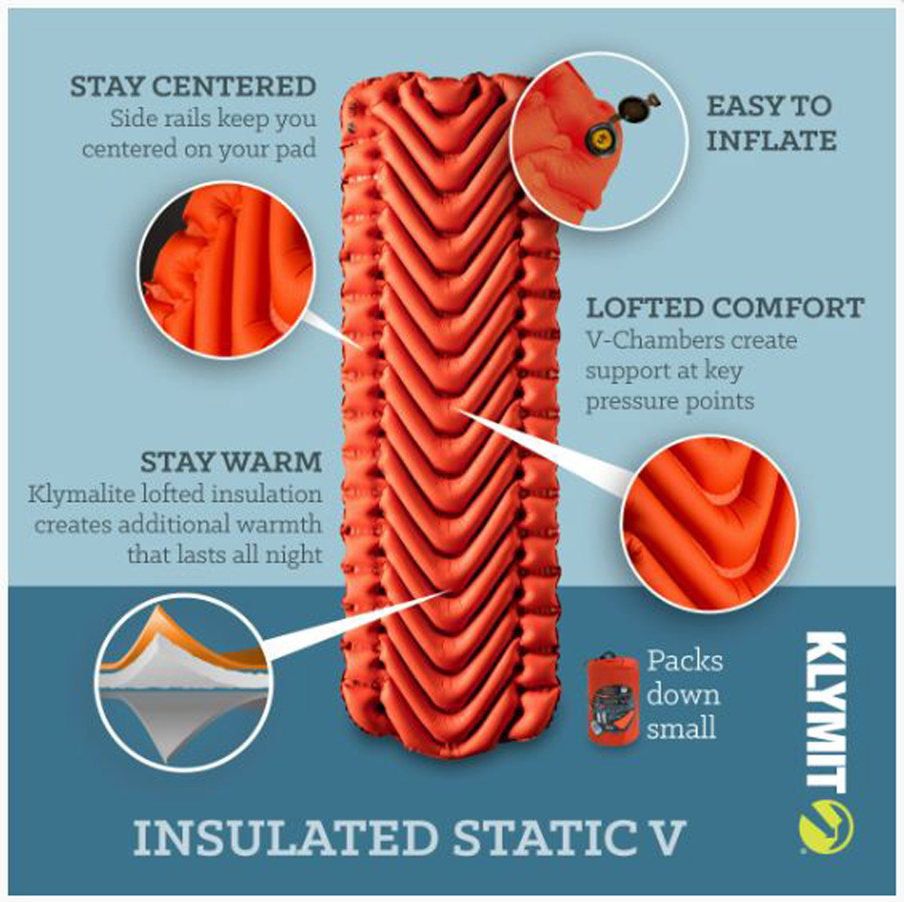 Klymit Insulated Static V Recon Coyote Sand Regular Klymit Insulated Static V Recon Coyote Sand Regular