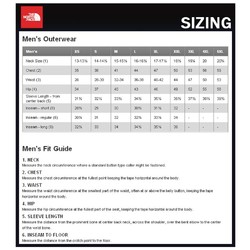 North Face Pants Size Chart