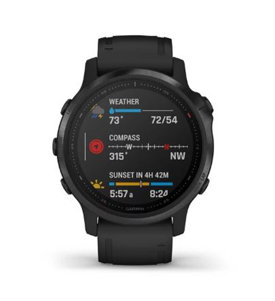 Garmin Fenix 6S Pro Watch - Black with Black Band