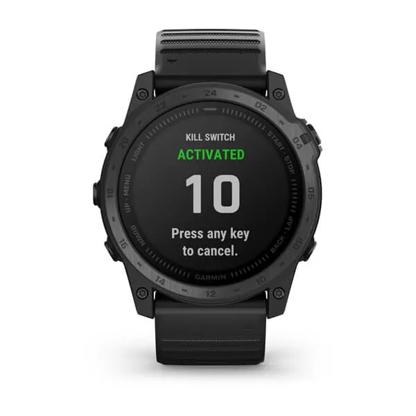 Garmin Tactix 7 Tactical Smartwatch Black Silicone Band