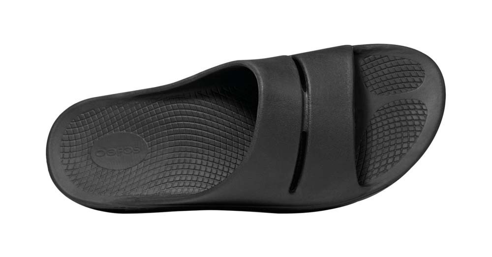 OOFOS OOahh Slide Unisex Sandals - Black - M8/W10