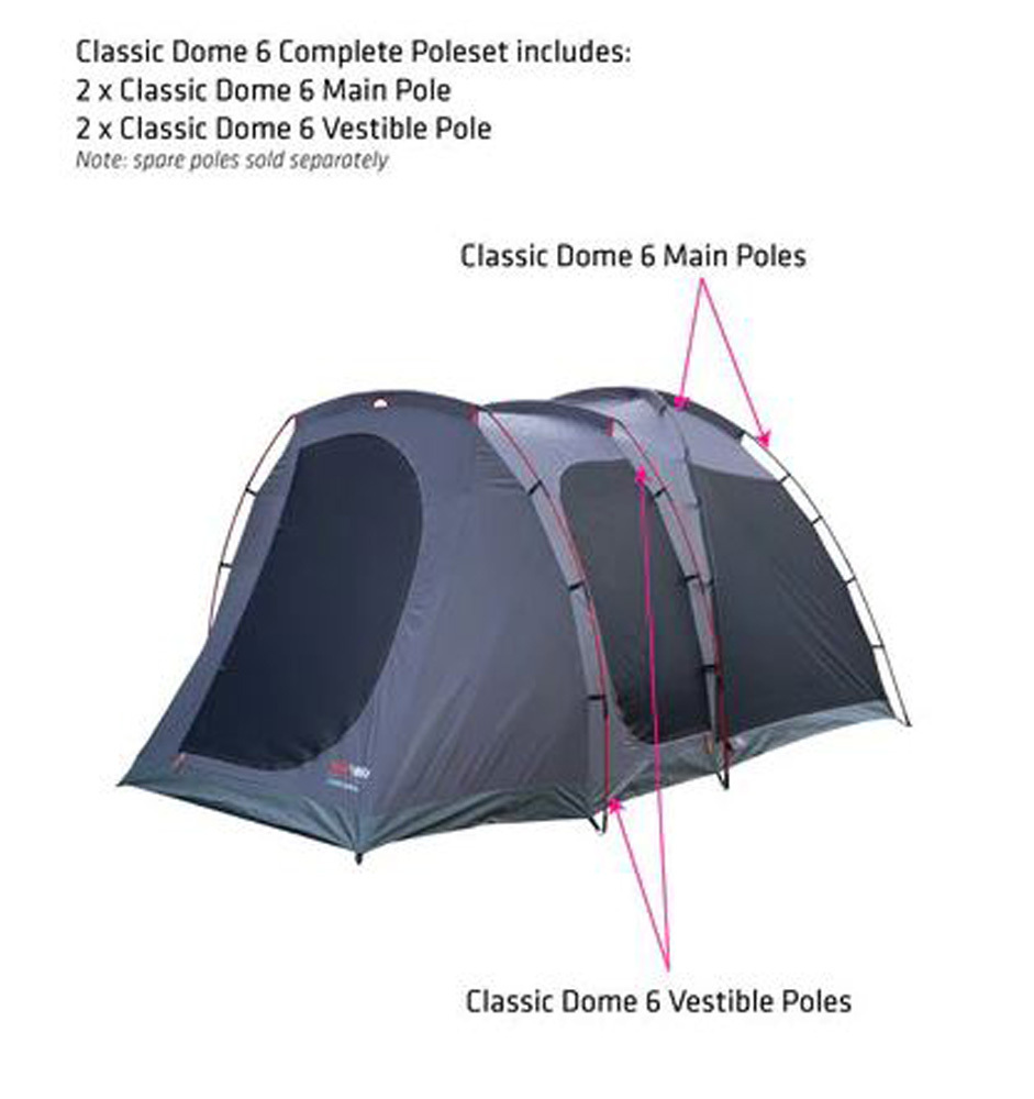 Black Wolf Classic Dome 6+ 6Person Tent Green