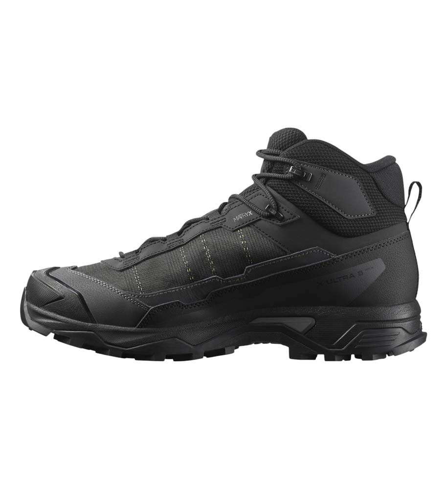 Salomon X Ultra Mid GTX Mens Wide Hiking Boots Black/Asphalt