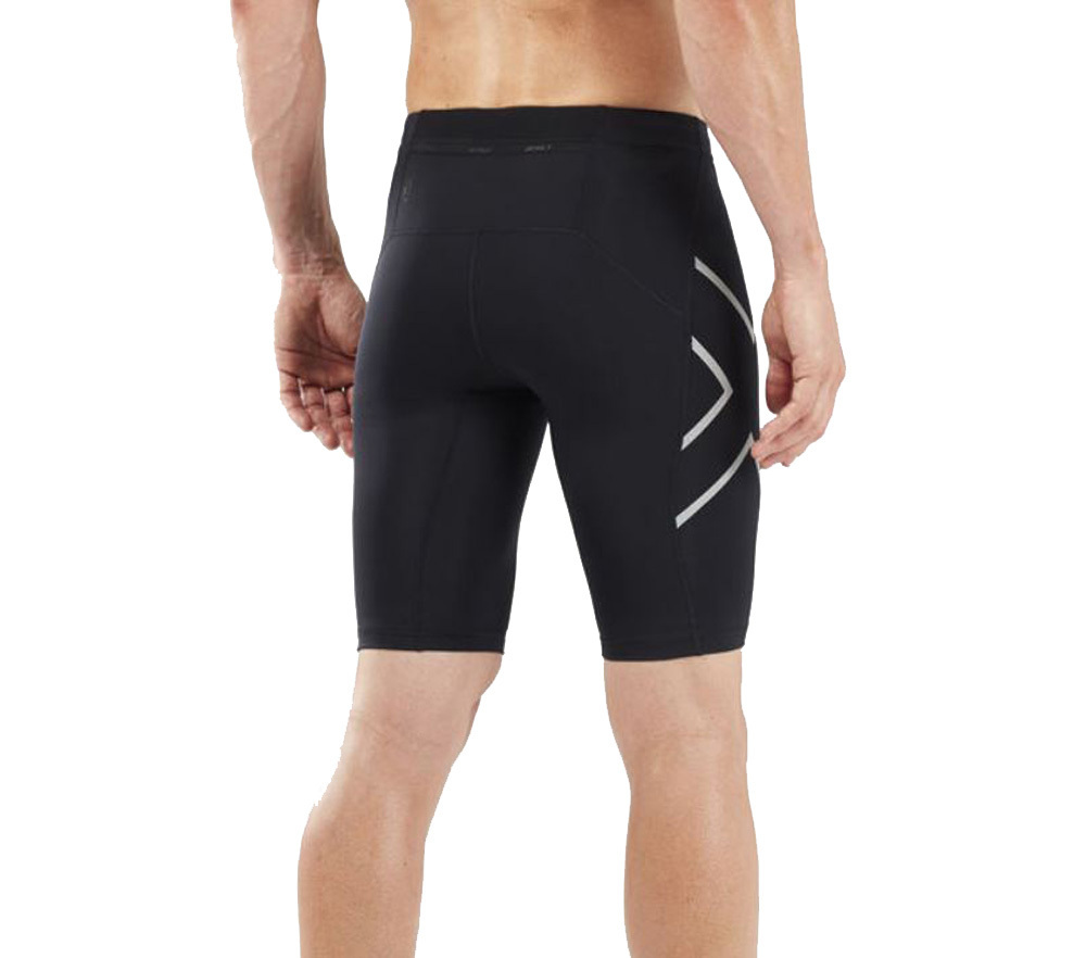 Download 2XU Run Compression Mens Shorts With Back Storage - Black ...
