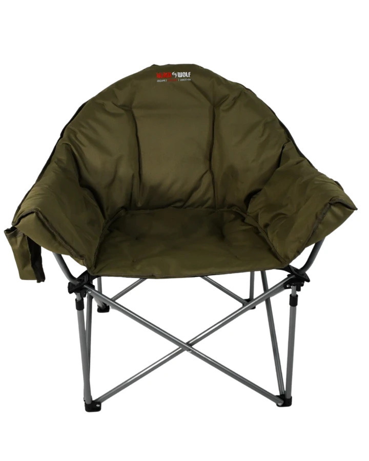 Black Wolf Padded Sofa Camp Chair