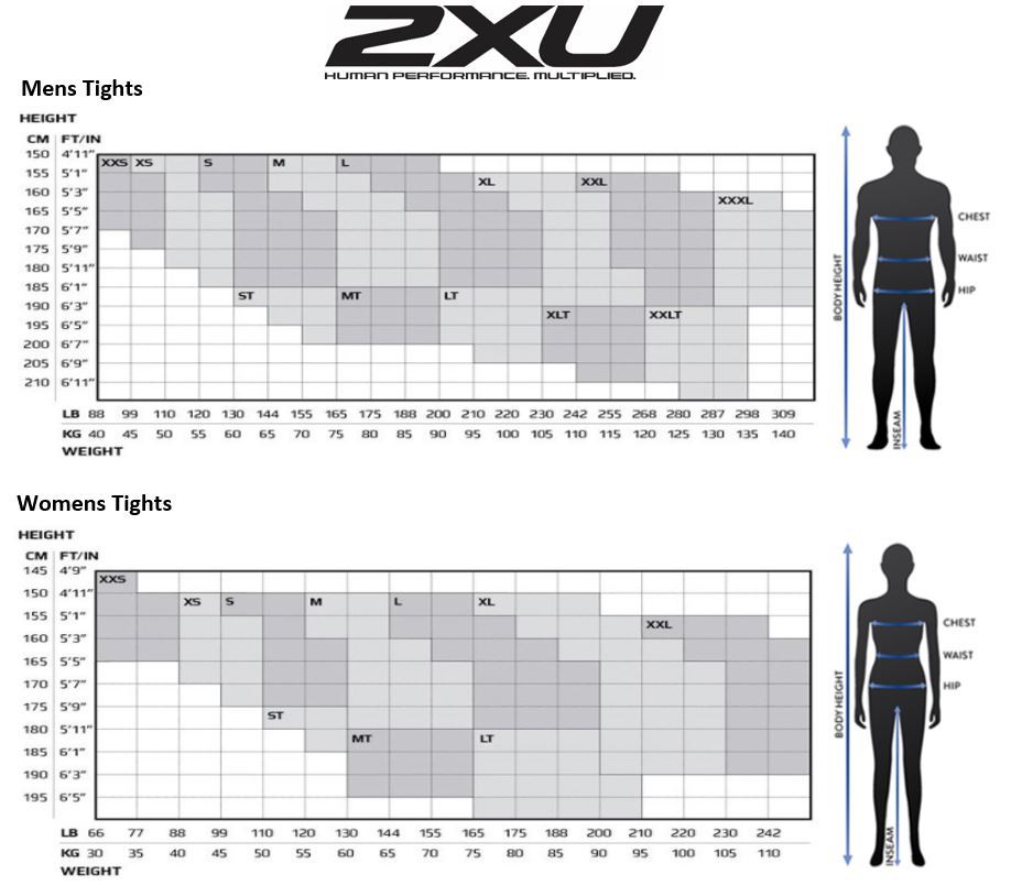 2xu womens mid rise compression 3 4 tights black dotted 2xu size chart