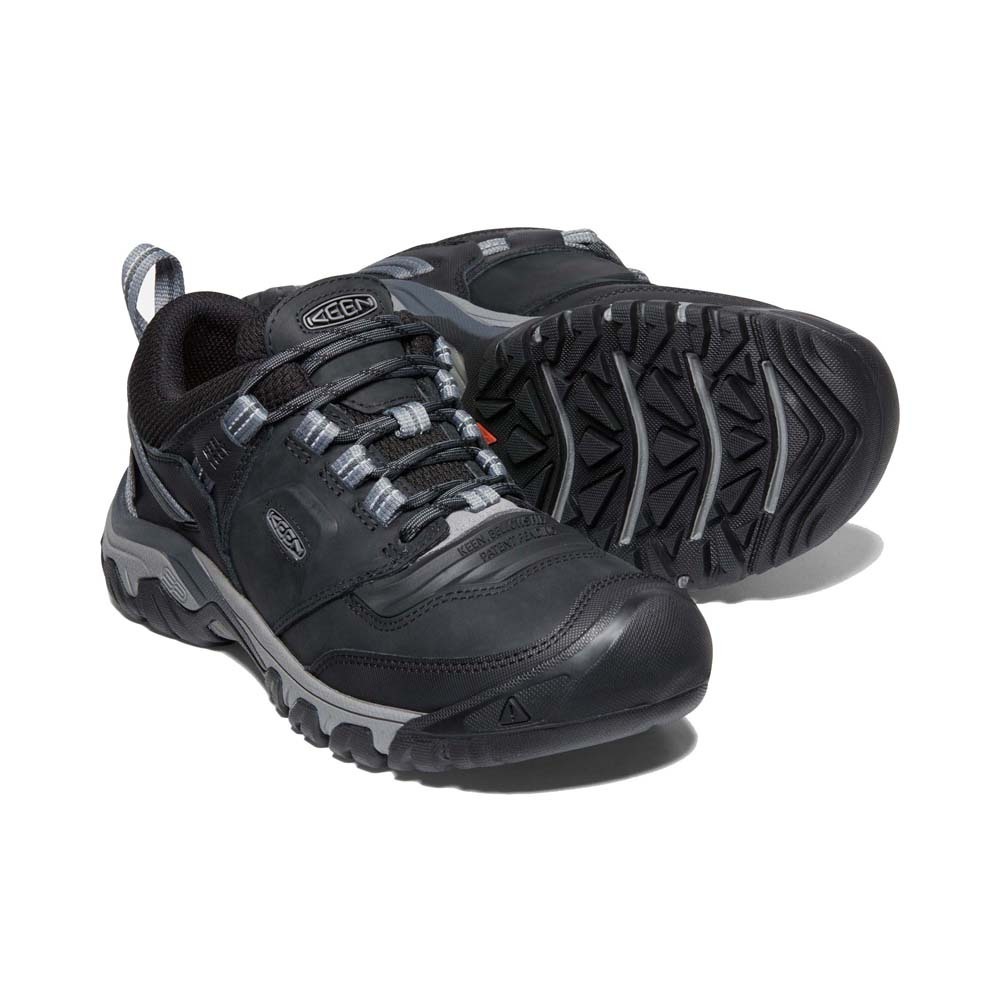 Keen Ridge Flex WP Mens Hiking Shoes - Black Magnet