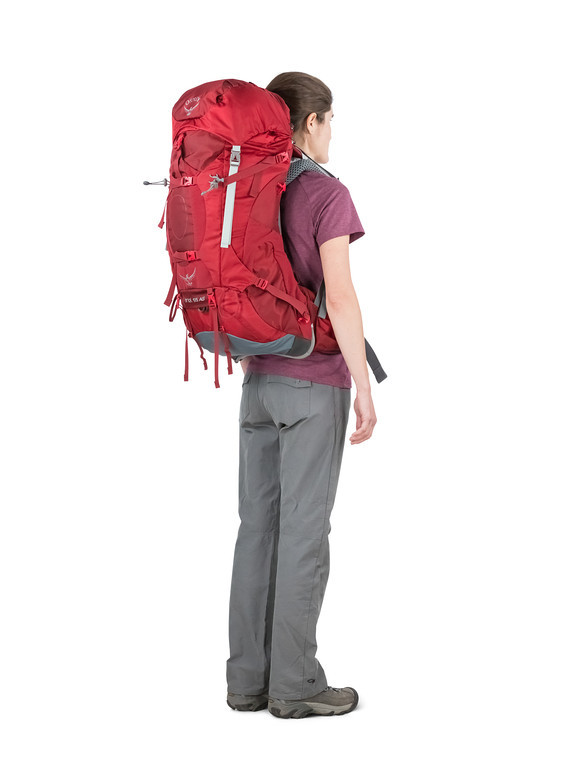 Osprey Ariel AG 55L Womens Hiking Backpack Tidal Blue