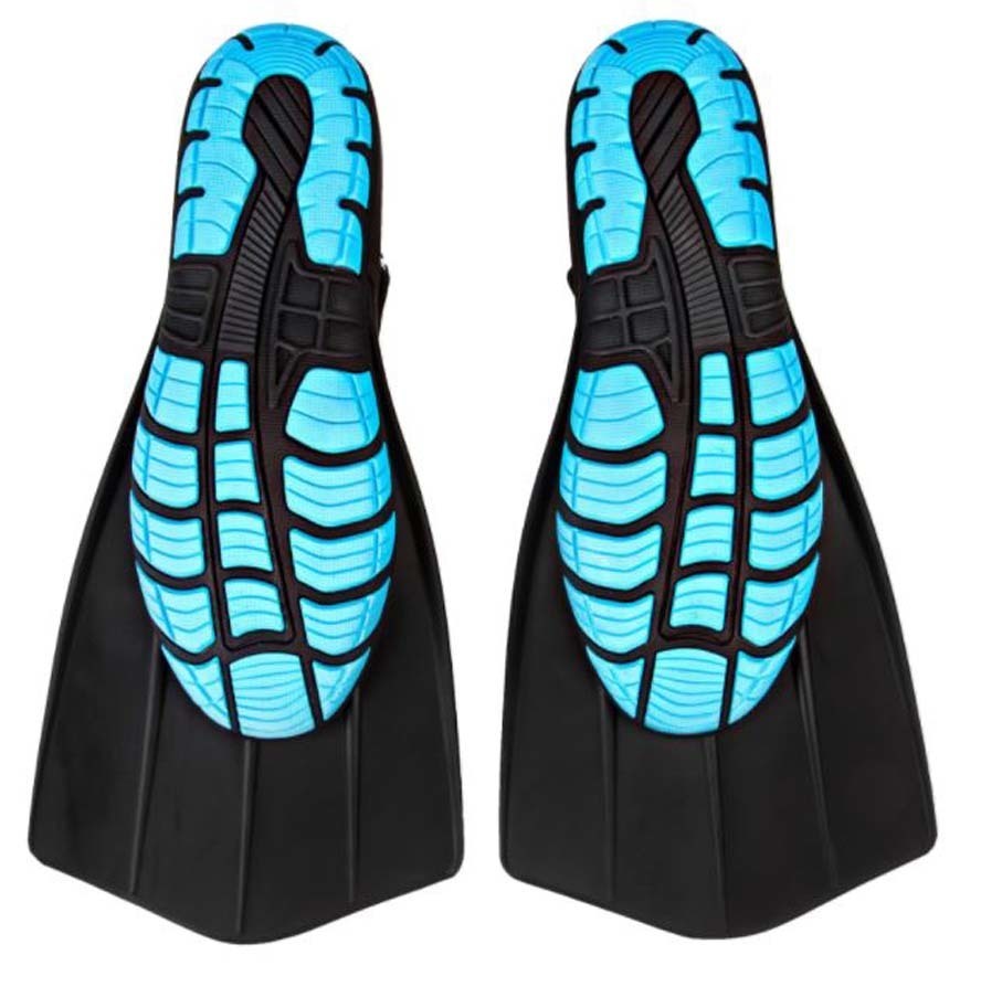Wildhorn Topside Hydro Fins Walkable Adventure Travel Fins Pearl Aqua
