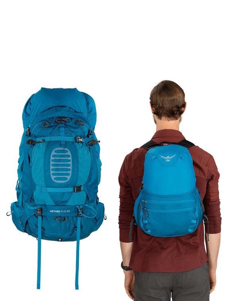Osprey Aether Plus 85L Mens Hiking Backpack - Picture 28 of 33