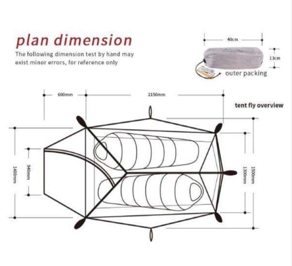 Naturehike Cloud Up 2Person Ultralight Hiking Tent Green