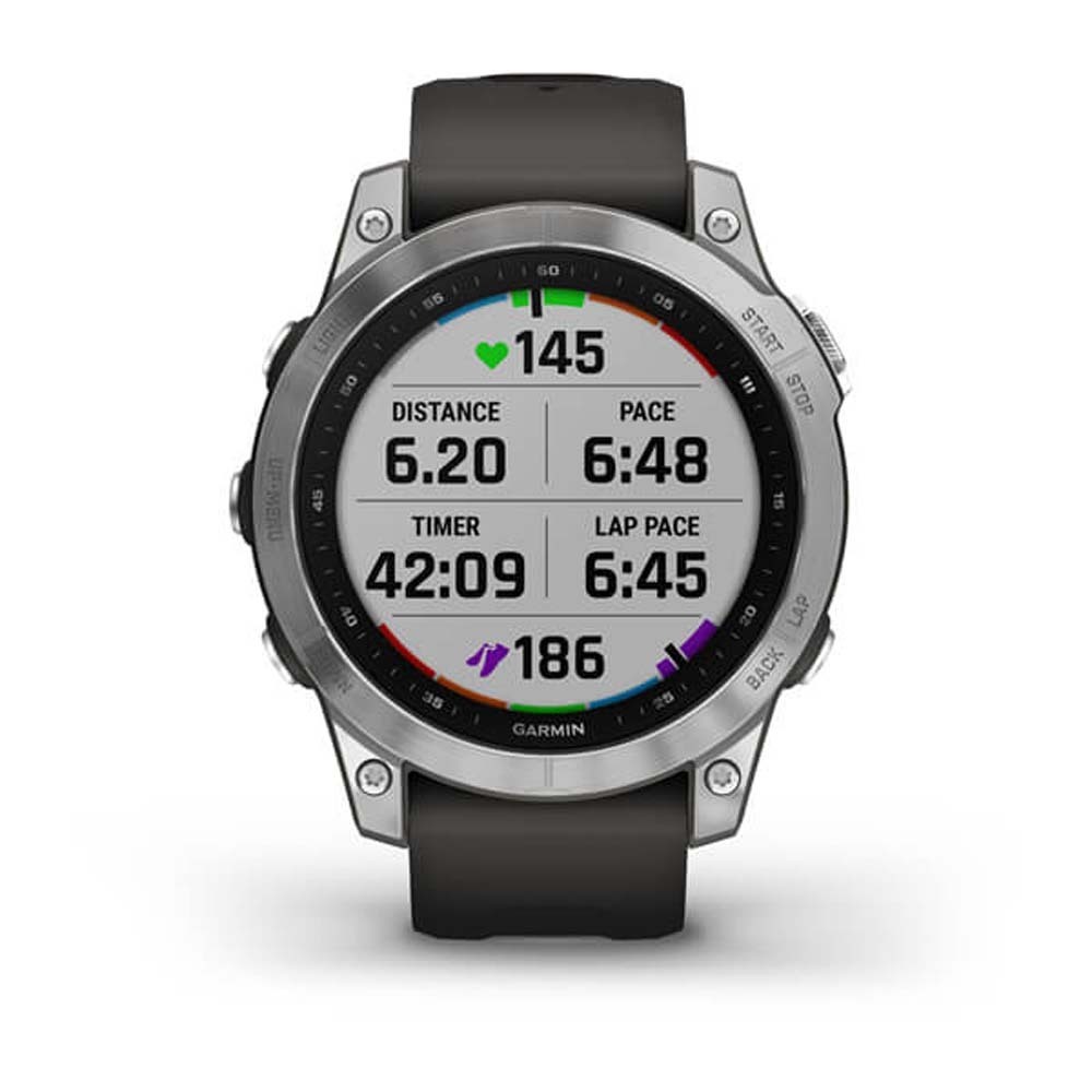 Garmin Fenix 7 Multisport Watch Silver/Graphite Band 47 mm