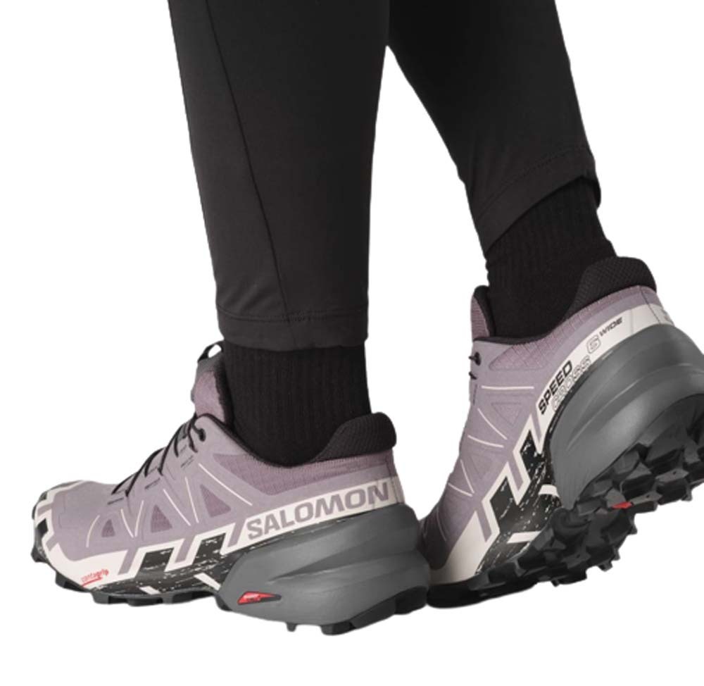 Salomon Speedcross 6 Wide Womens Trail Running Shoes Moonscape/Black