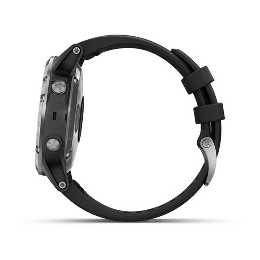 fenix 5 plus silver with black band
