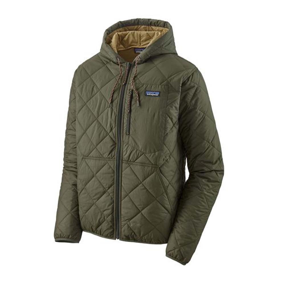 Patagonia Diamond Quilted Bomber Mens Hooded Jacket