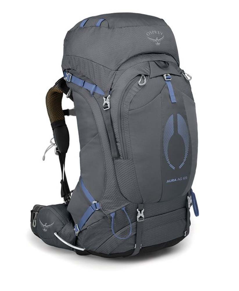 Osprey Aura AG 65L Womens Hiking Backpack Tungsten Grey