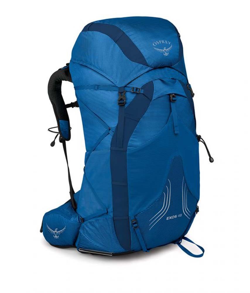 Osprey Exos 48L Lightweight Mens Hiking Backpack Blue Ribbon