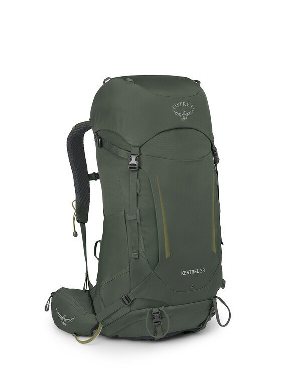 Osprey Kestrel 38L Mens Hiking Backpack Bonsai Green L/XL