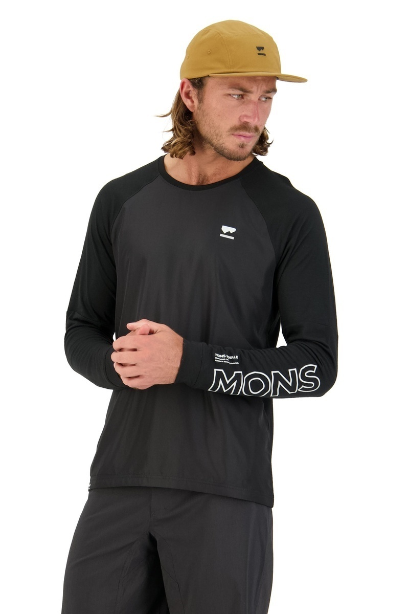 Mons Royale Tarn Merino Shift Wind Mens Bike Jersey