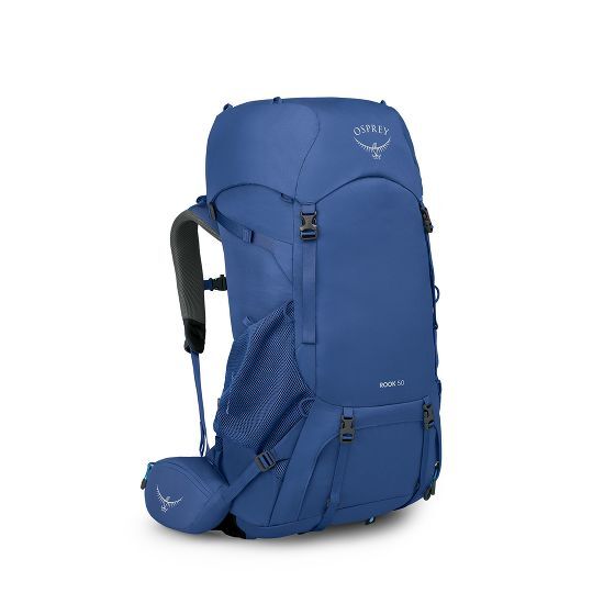 Osprey Rook 50L Mens Hiking Backpack - Astology Blue/Blue Flame