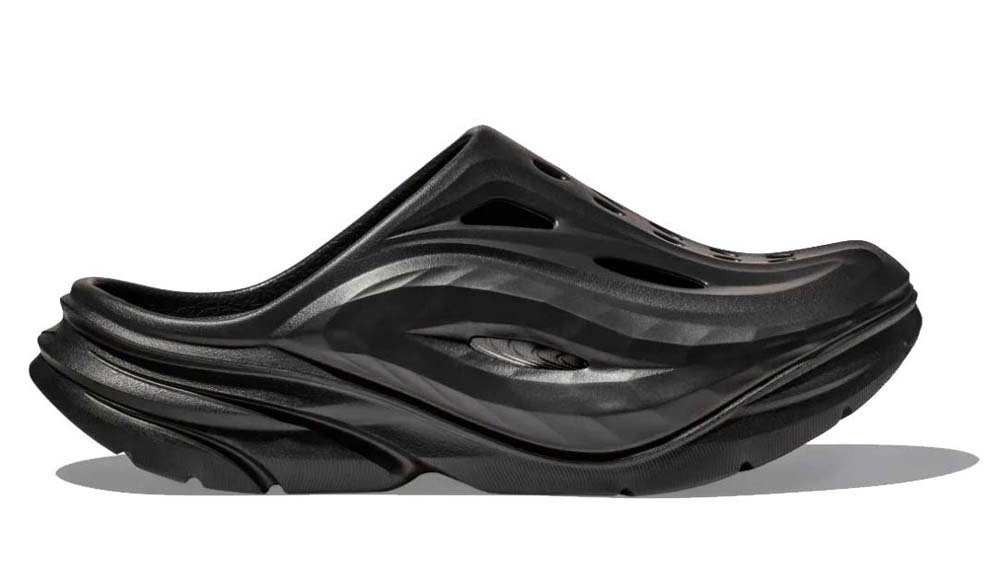 Hoka Ora Recovery Unisex Mule Slides - Black/Black - US M12/W14