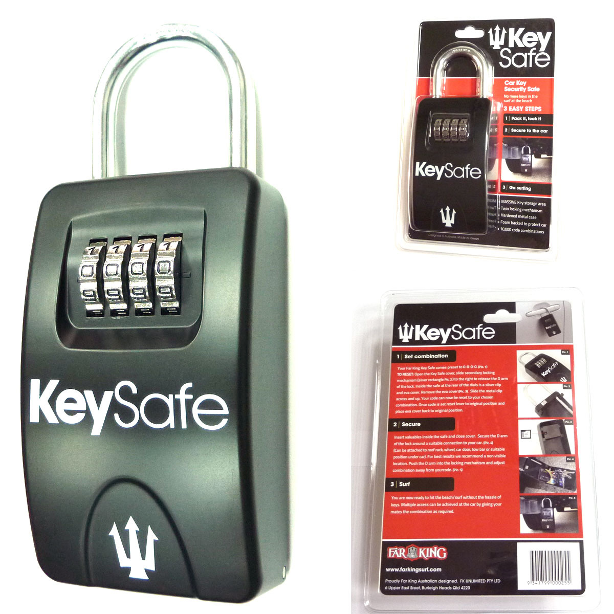 Keysafe Portable Car Key Safe Lock Box