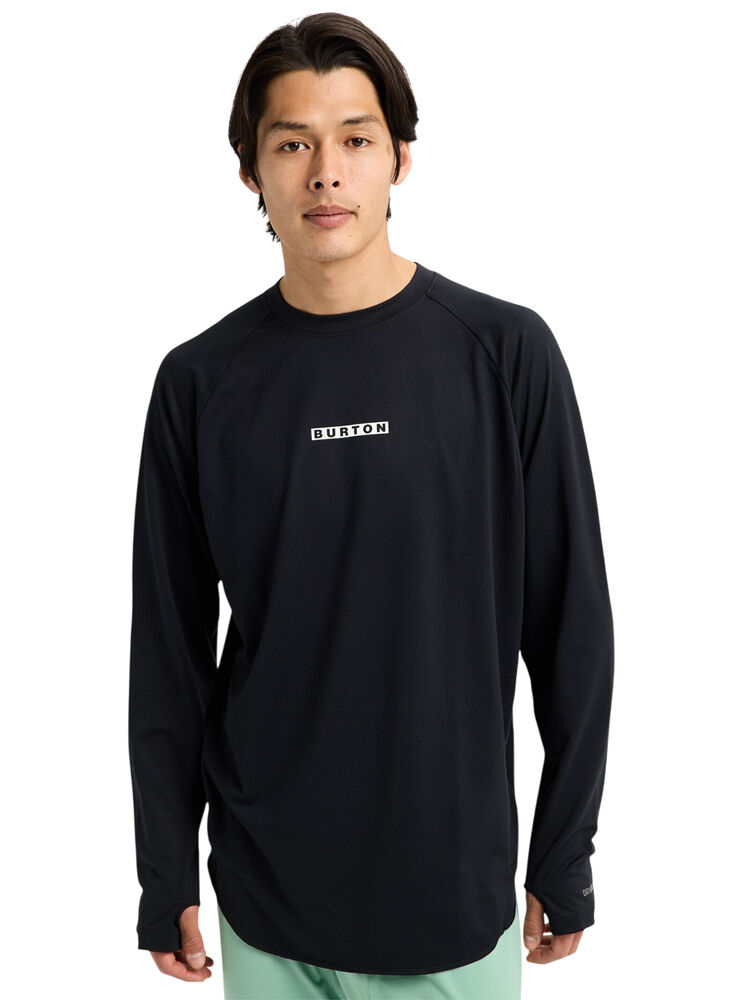 Burton Roadie Base Layer Tech Mens Long Sleeve T-Shirt - True Black - L