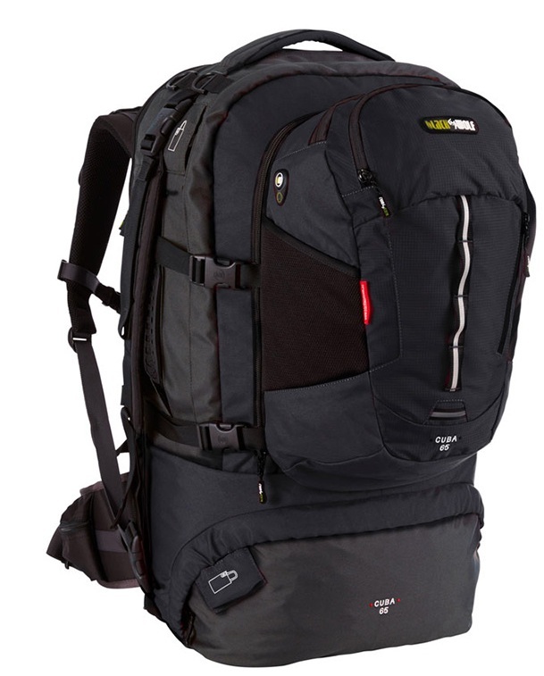 black wolf hiking pack