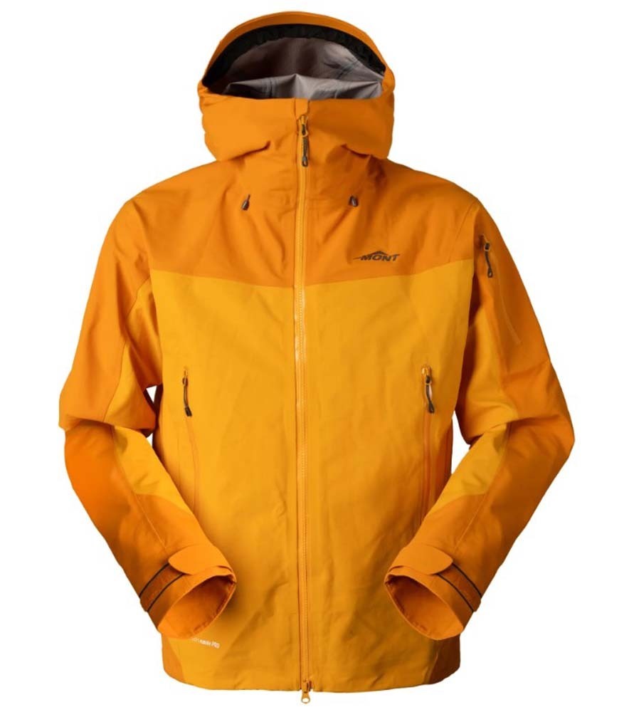 Mont Mountain Pro Shell Mens Waterproof Alpine Jacket Tumeric