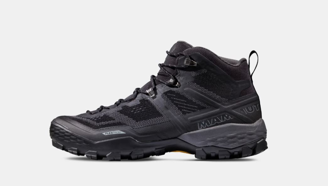 Mammut Ducan Mid GTX Mens Hiking Boots Black/Dark Titanium