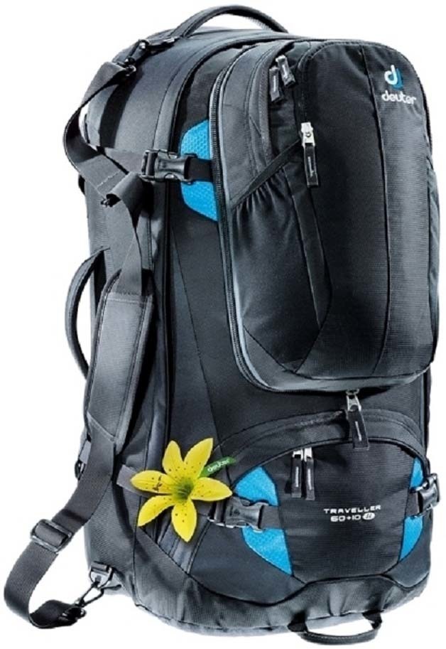 black backpack for travel
