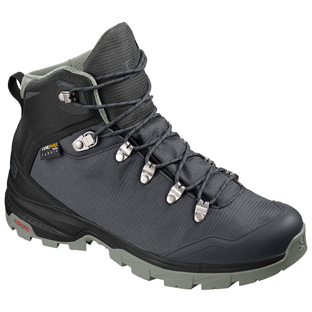 black waterproof hiking boots