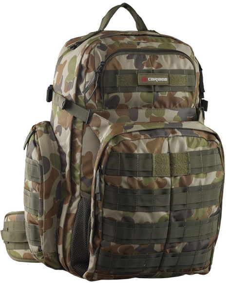 military style luggage