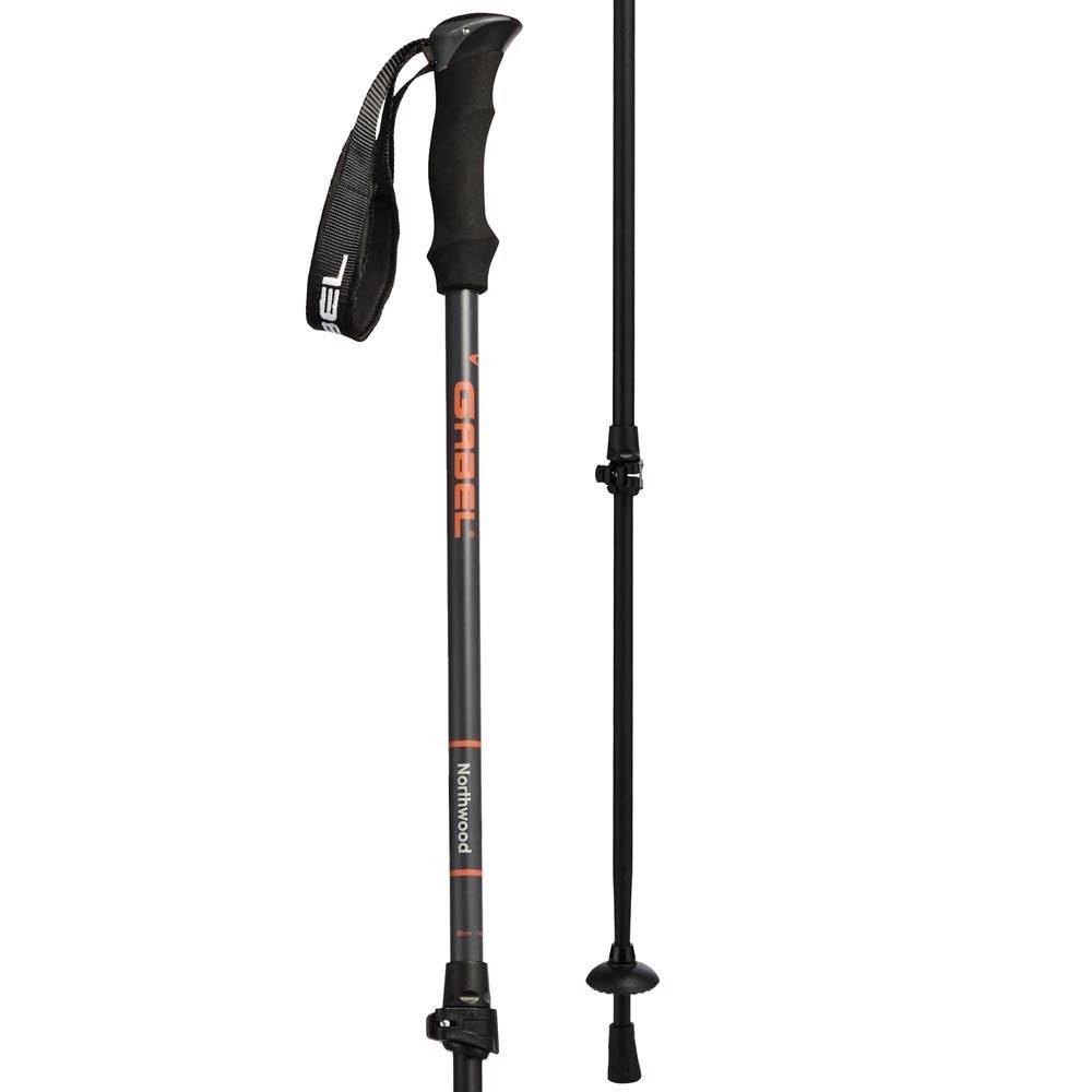 Gabel NORTHWOOD FL Trekking Poles - Black/Orange - 66-142cm