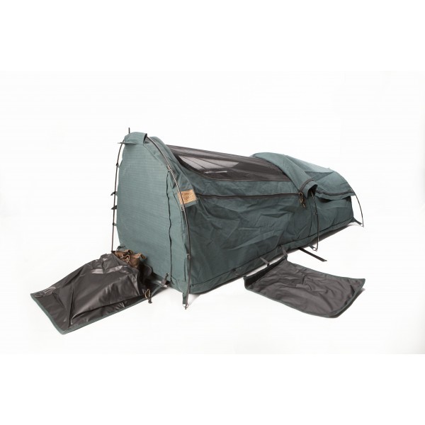 Burke and Wills Coolabah DOUBLE Dome Canvas Swag CANVAS BASE