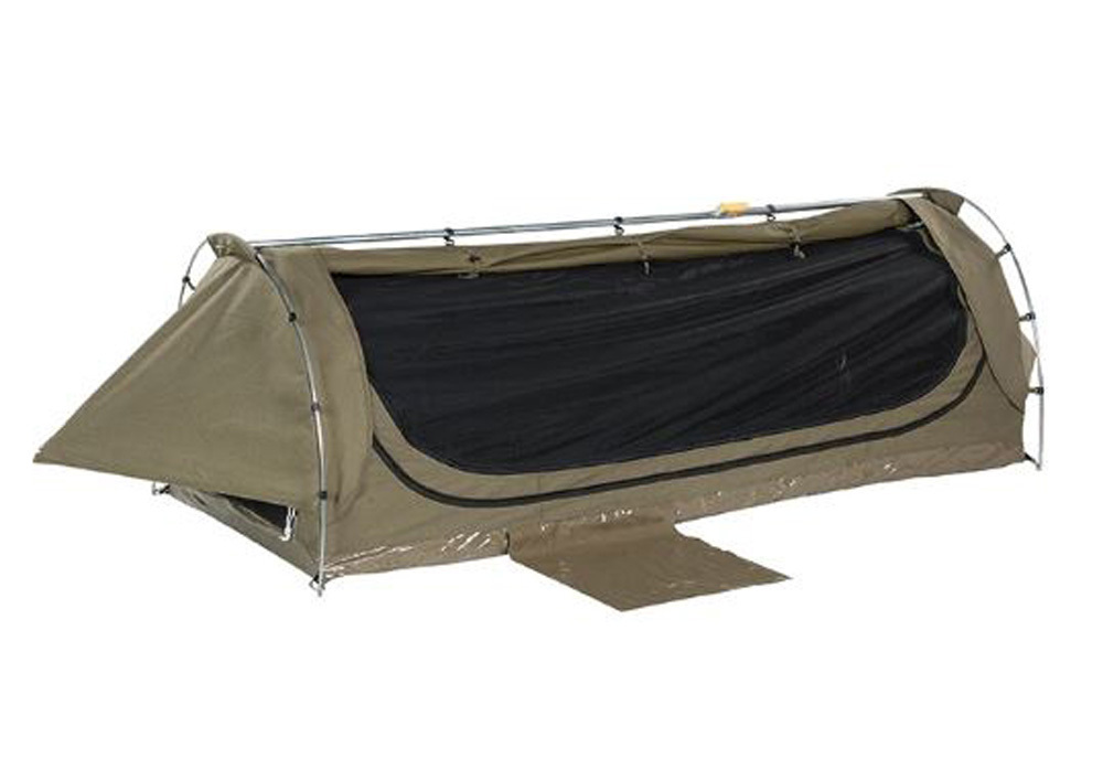 OZtrail Ridgeback Discovery King Single Swag Khaki Oztrail